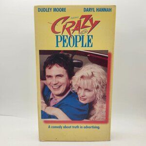 Crazy People VHS Comedy 1990 Paramount Pictures Dudley Moore Daryl Hannah